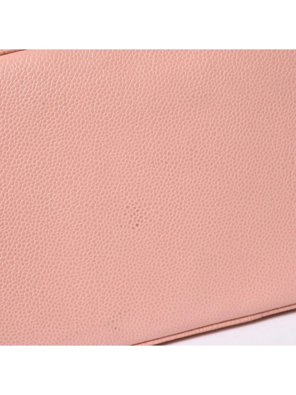 Chanel Reissue Tote Handbag CC Logo Caviar Leather Pink